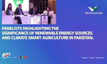 Panelists highlighting the significance of renewable energy sources and climate smart agriculture in Pakistan.
